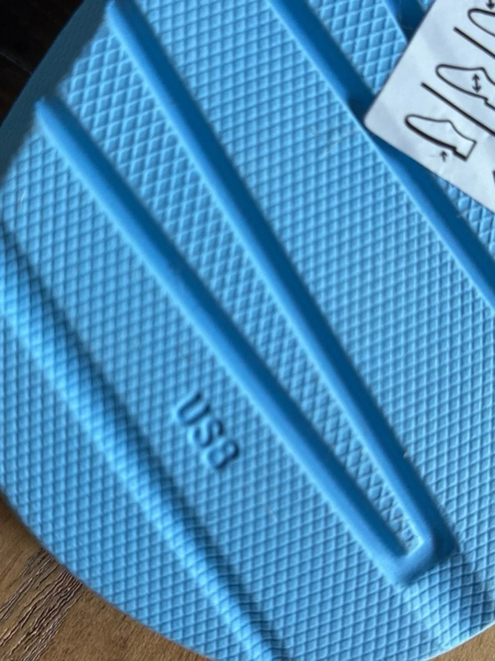 Puma Bright Blue Logo Slide Sandals